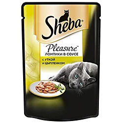 Корм для кошек Утка в соусе Шеба Плежер 85гр