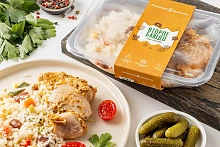 Курица запечённая По-Американски с рисом и овощами замороженная 200 г Курица запечённая По-Американски с рисом и овощами замороженная 200 г