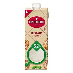 Кефир 3.2% Вкуснотеево 1000 г