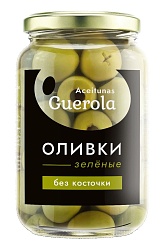 Оливки Aceitunas Guerola зеленые без косточки 340 г