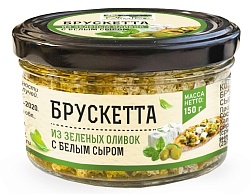 Брускетта Olivateca из оливок с белым сыром 150 г