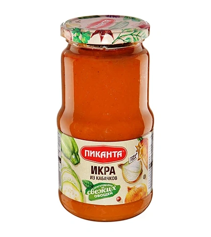 Икра из кабачков с/б 520 гр Пиканта